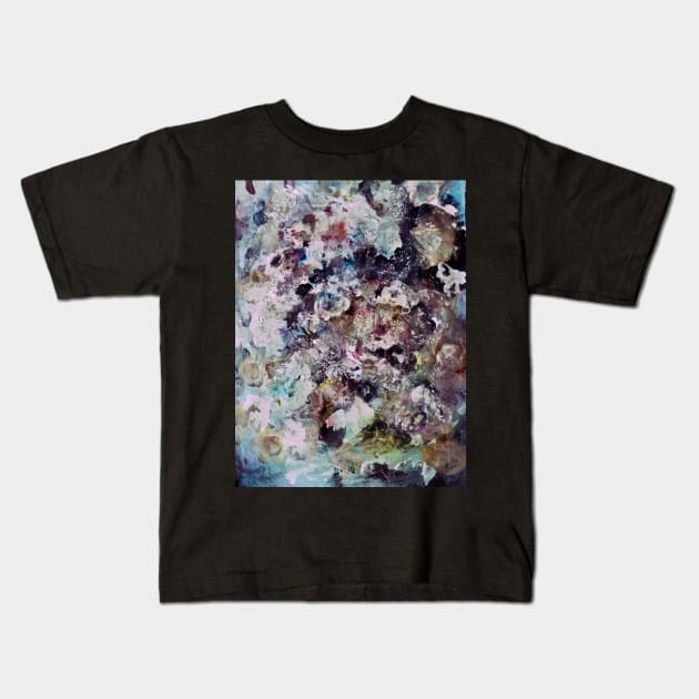 Fragile Flowers Kids T-Shirt by Alchemia